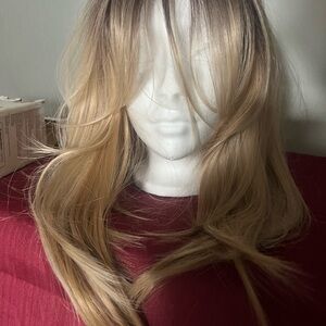 Blonde layered wig - goes on top of thinner hair